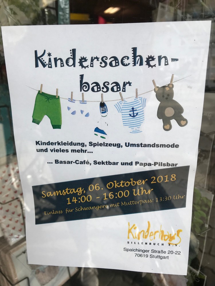 Kindersachenbazar_Childrens goods market_used goods